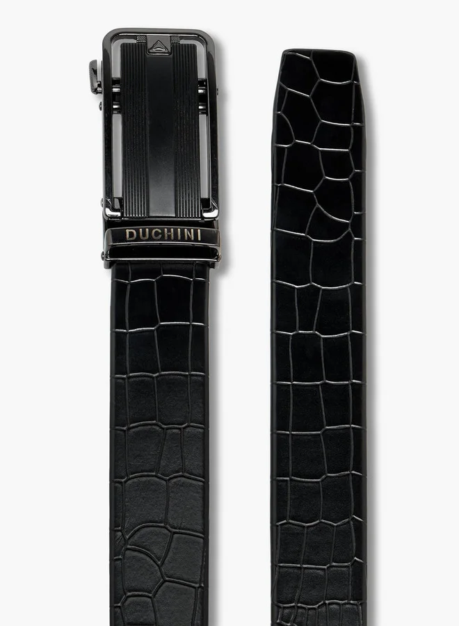 DUCHINI BLACK Men Formal Leather Belt for Men | Best Price UAE